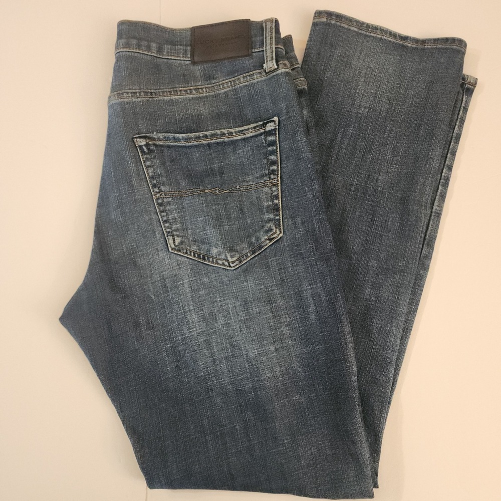 D55 Lucky Brand 410 Athletic Slim Mens Jeans Blue Denim 32x32 Distressed